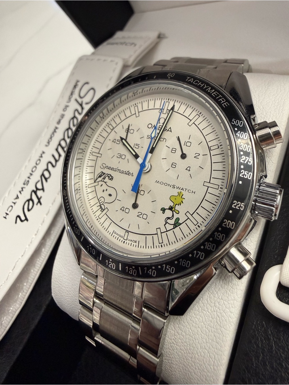 Moonwatch MOD Snoopy Rare Stainless Steel Watch